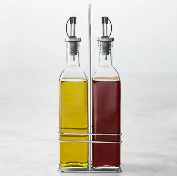 Oil & Vinegar Cruet Set with Rack (3 Piece) - zeests.com - Best place for furniture, home decor and all you need