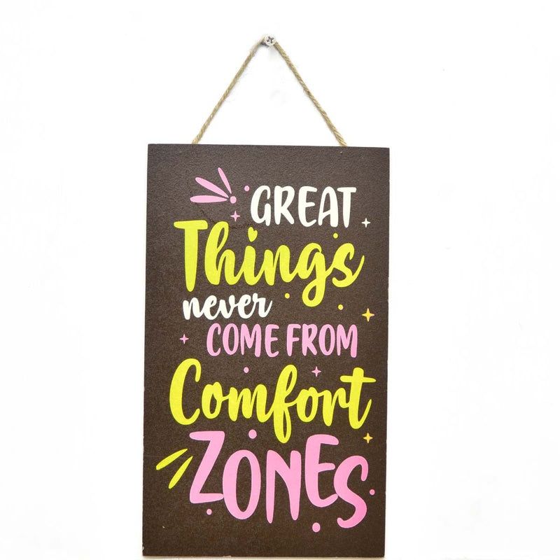 Wall "Comfort Zone" Caption Decor - zeests.com - Best place for furniture, home decor and all you need