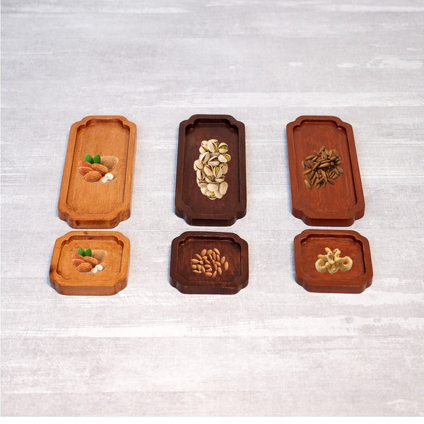 Crivo Tea Wooden Tray - zeests.com - Best place for furniture, home decor and all you need