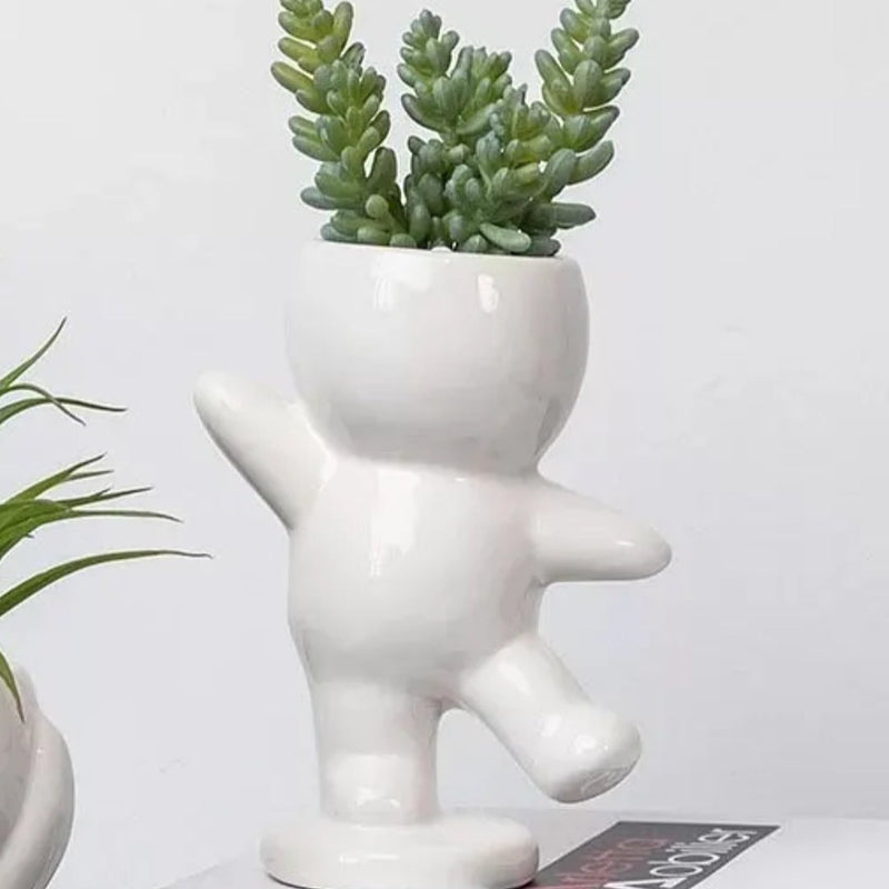 Humanoid Ceramic Pot - zeests.com - Best place for furniture, home decor and all you need