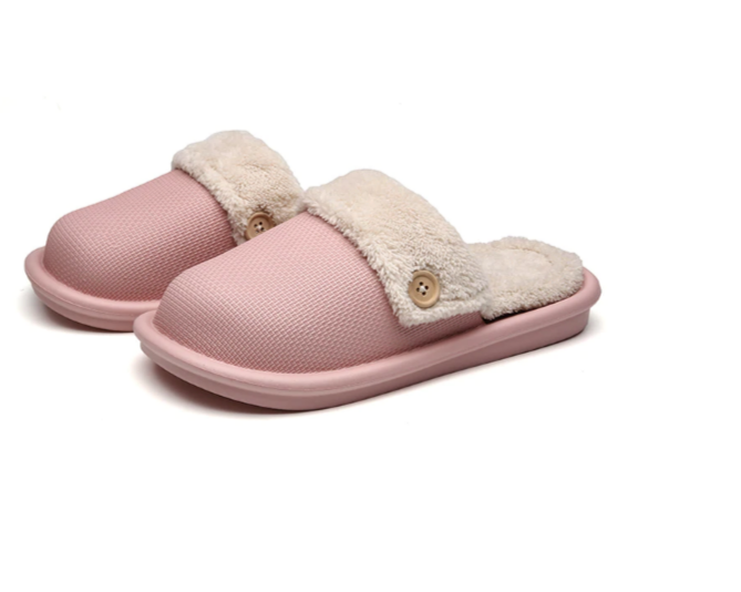 Winter Fur Waterproof Slippers (Pink) - zeests.com - Best place for furniture, home decor and all you need
