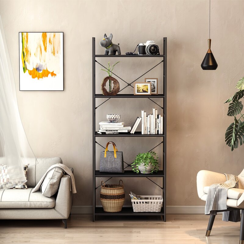 Adriene Standard Living Room Bookcase Organizer Decor Rack - zeests.com - Best place for furniture, home decor and all you need