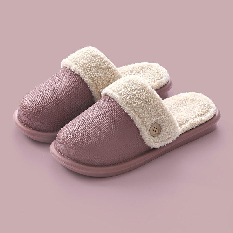 Winter Fur Waterproof Slippers (Light Purple) - zeests.com - Best place for furniture, home decor and all you need