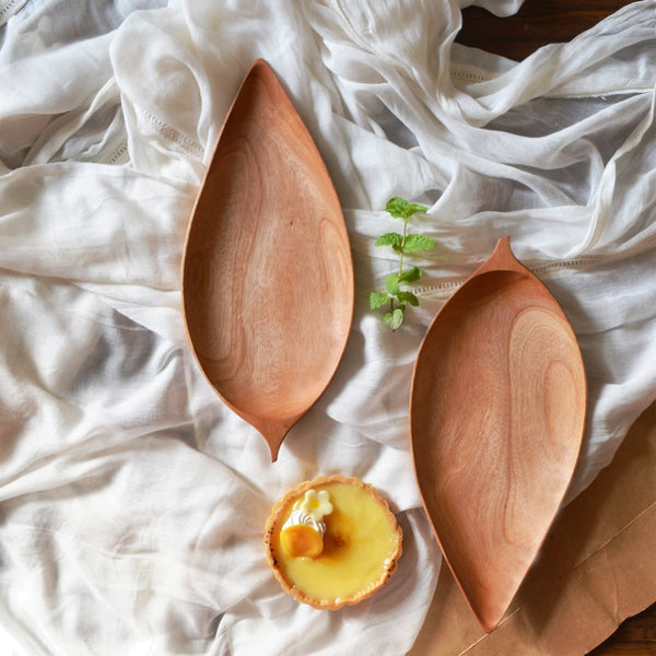 Leaf Wooden Platter Tray - zeests.com - Best place for furniture, home decor and all you need