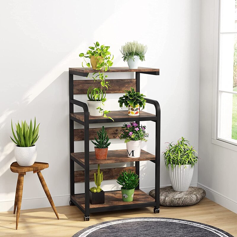 Alvaro Kitchen Moving Trolley Organizer Rack - zeests.com - Best place for furniture, home decor and all you need