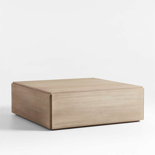 Troupe Aesthetic Living Lounge Square Coffee Table (Solid Wood) - zeests.com - Best place for furniture, home decor and all you need
