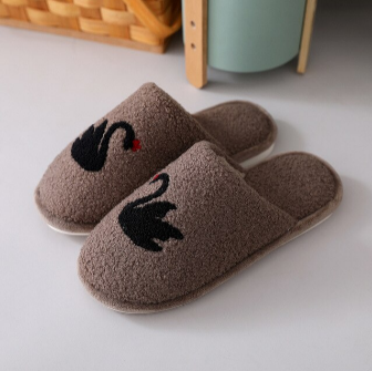 Swan Warm Slippers (Brown) - zeests.com - Best place for furniture, home decor and all you need