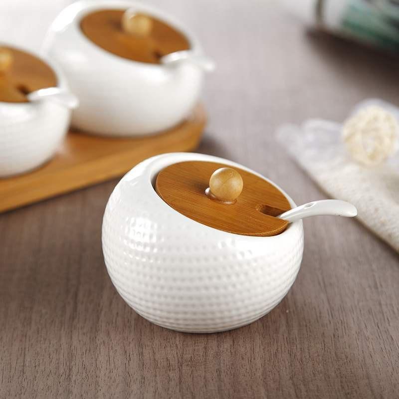 Ceramic Condiment Storage Jar - zeests.com - Best place for furniture, home decor and all you need
