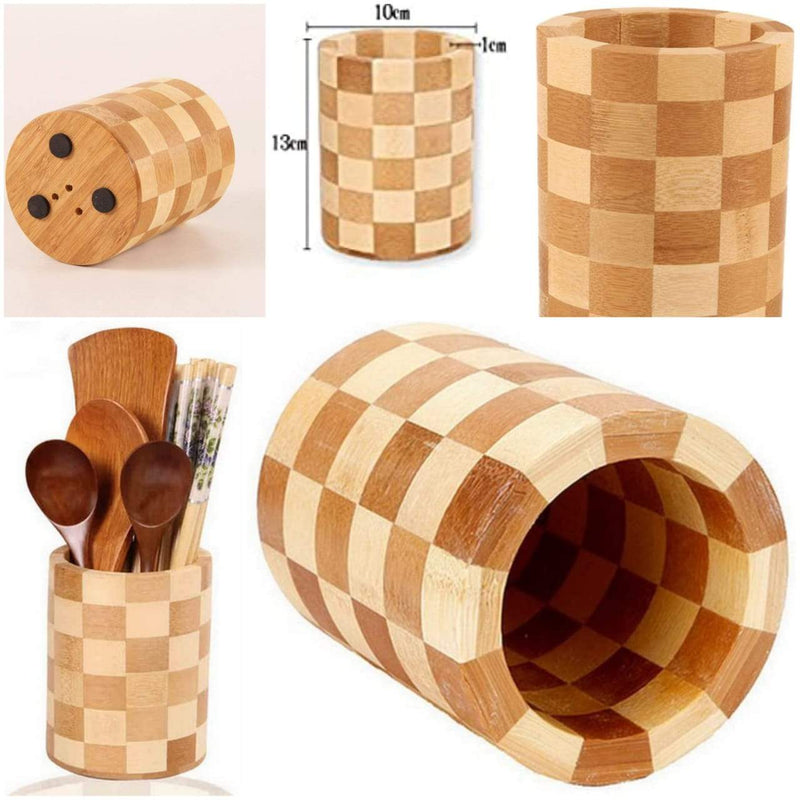 Wooden Crafted Cup Styled Spoon Drainer - zeests.com - Best place for furniture, home decor and all you need