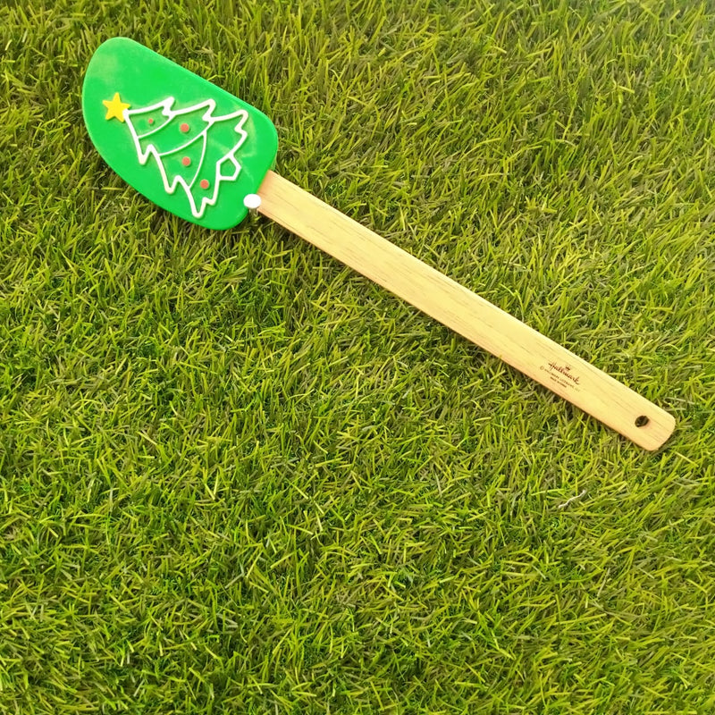 Christmas Tree Silicone Wooden Spatula - zeests.com - Best place for furniture, home decor and all you need