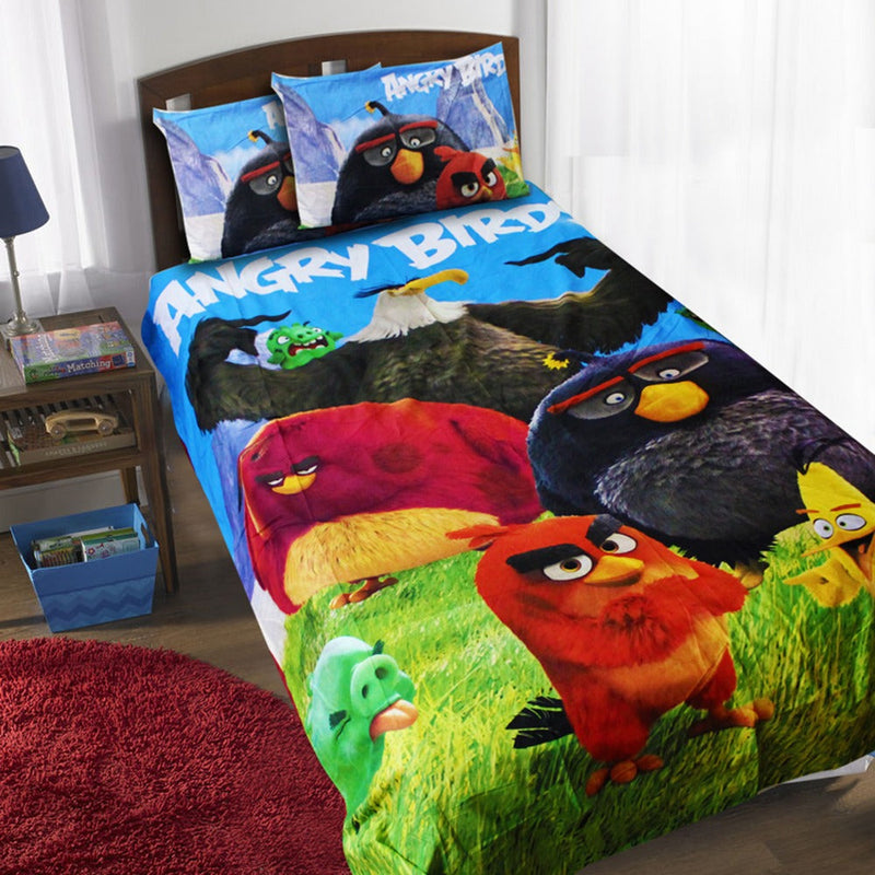 Bossy Angry Birds Bedsheet - zeests.com - Best place for furniture, home decor and all you need