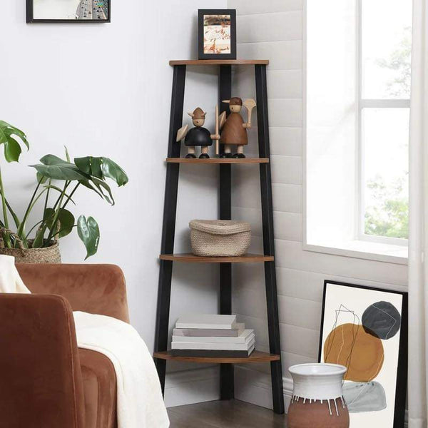 Joshy Corner Lounge Living Room Bookcase Organizer Rack Decor - zeests.com - Best place for furniture, home decor and all you need