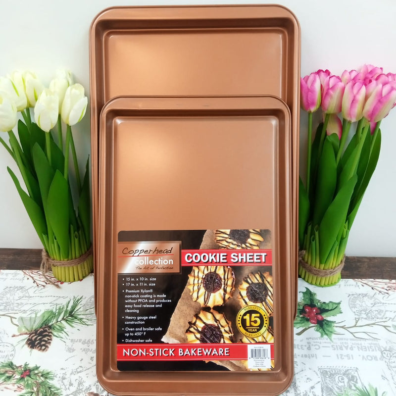 Copper Cookie Tray (pack of 2) - zeests.com - Best place for furniture, home decor and all you need