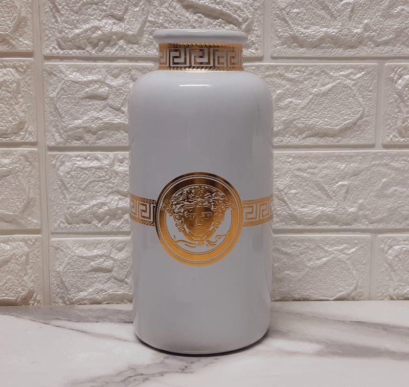 Versace Golden Ceramic Jar - zeests.com - Best place for furniture, home decor and all you need