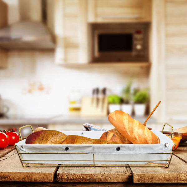 Alluring Goldish Bread Kitchen Basket - zeests.com - Best place for furniture, home decor and all you need