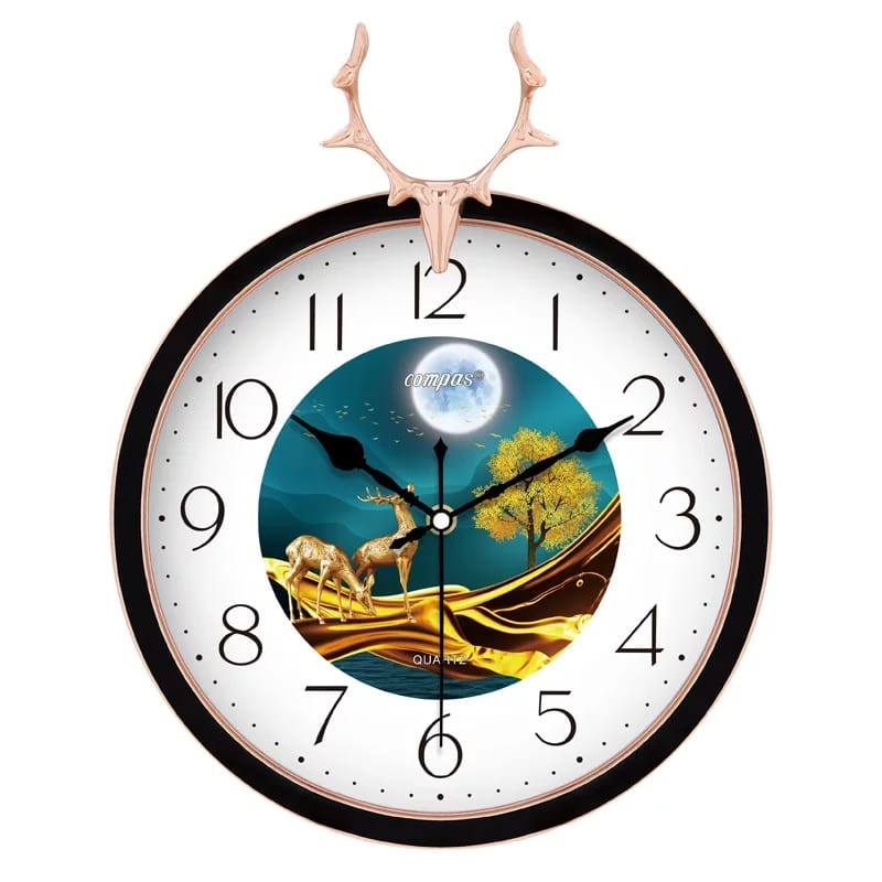 Goldy Deer Clock - zeests.com - Best place for furniture, home decor and all you need