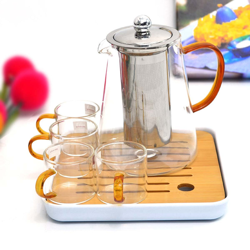 Deli Glassware Kahwa-Tea Set - zeests.com - Best place for furniture, home decor and all you need