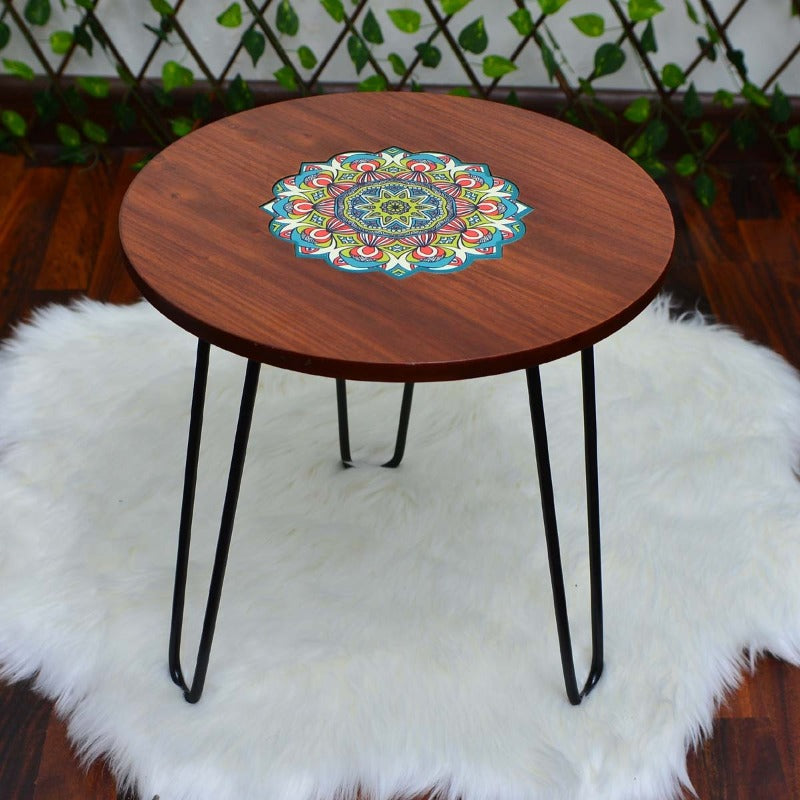Asiatic Orchid Hairpin Leg Coffee Side Table (MDF) - zeests.com - Best place for furniture, home decor and all you need
