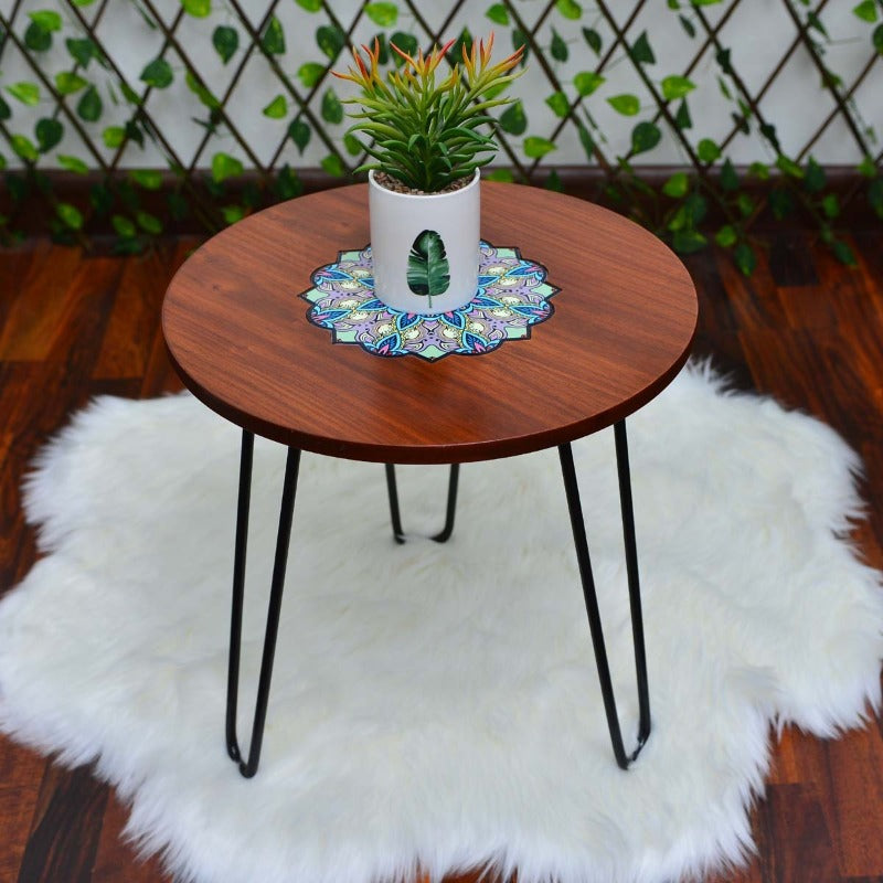 Asiatic Orchid Hairpin Leg Coffee Side Table (MDF) - zeests.com - Best place for furniture, home decor and all you need