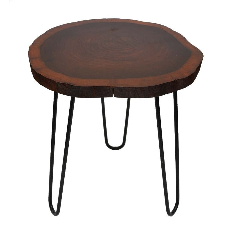 Billet Wooden Log Hairpin Table - zeests.com - Best place for furniture, home decor and all you need