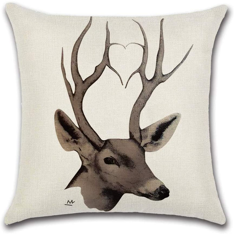 Deer Silhouette Cushion Covers ( Pack of 4 ) - zeests.com - Best place for furniture, home decor and all you need