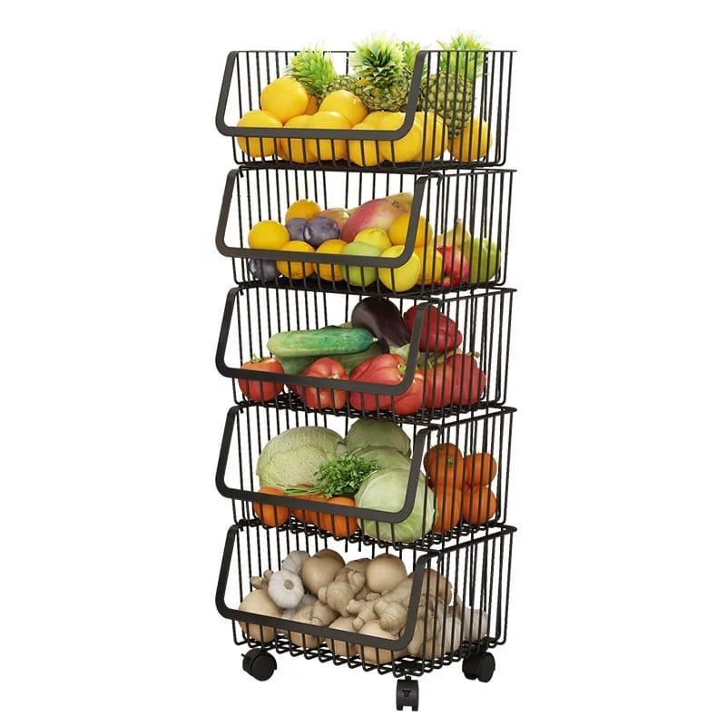 Metal Vegi Organizer Trolley - zeests.com - Best place for furniture, home decor and all you need