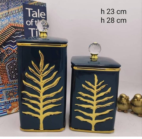 Autumn Leaf Jar (Set of 2 ) - zeests.com - Best place for furniture, home decor and all you need