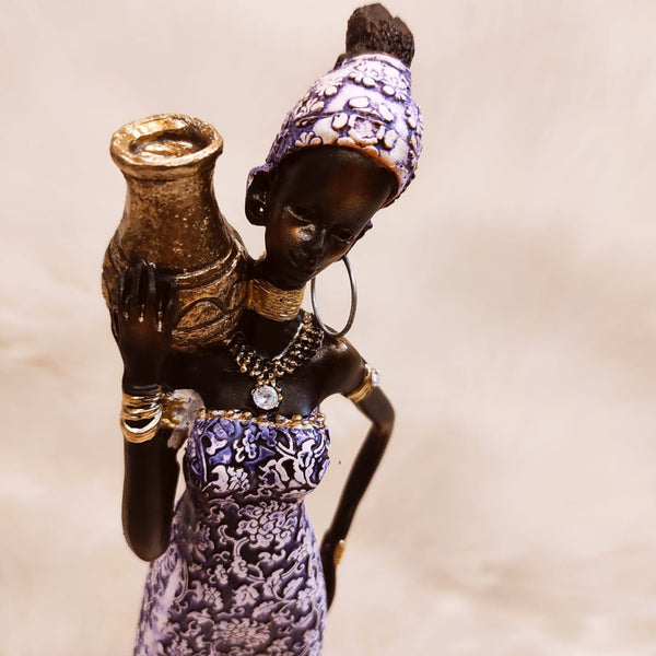 African Girl Satute Decor - zeests.com - Best place for furniture, home decor and all you need