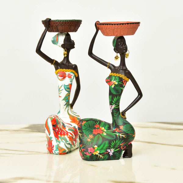 African Sitting Girl Decor - zeests.com - Best place for furniture, home decor and all you need