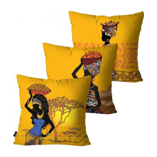 African Sunset Cushion Covers (Pack of 3) - zeests.com - Best place for furniture, home decor and all you need