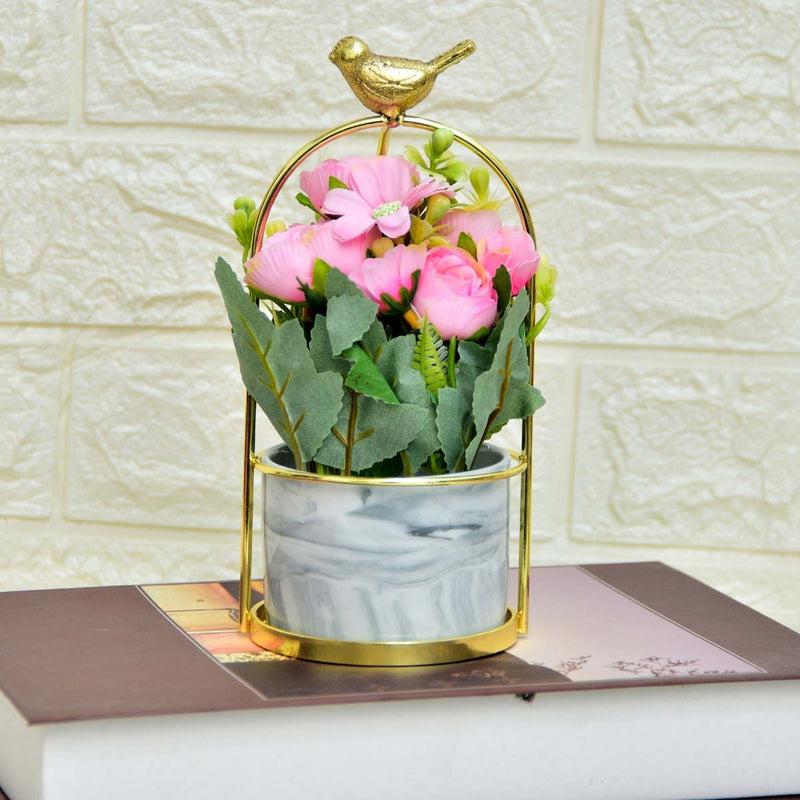 Floral White Flower Pot - zeests.com - Best place for furniture, home decor and all you need