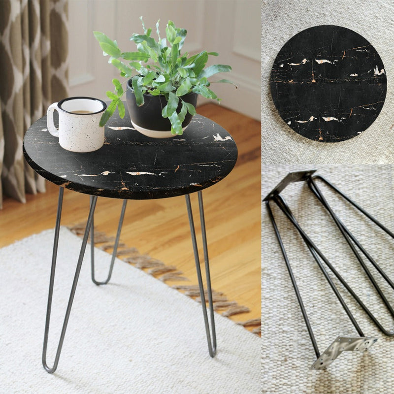 Lustre Shakes Living Lounge Center Side Hairpin Table - zeests.com - Best place for furniture, home decor and all you need