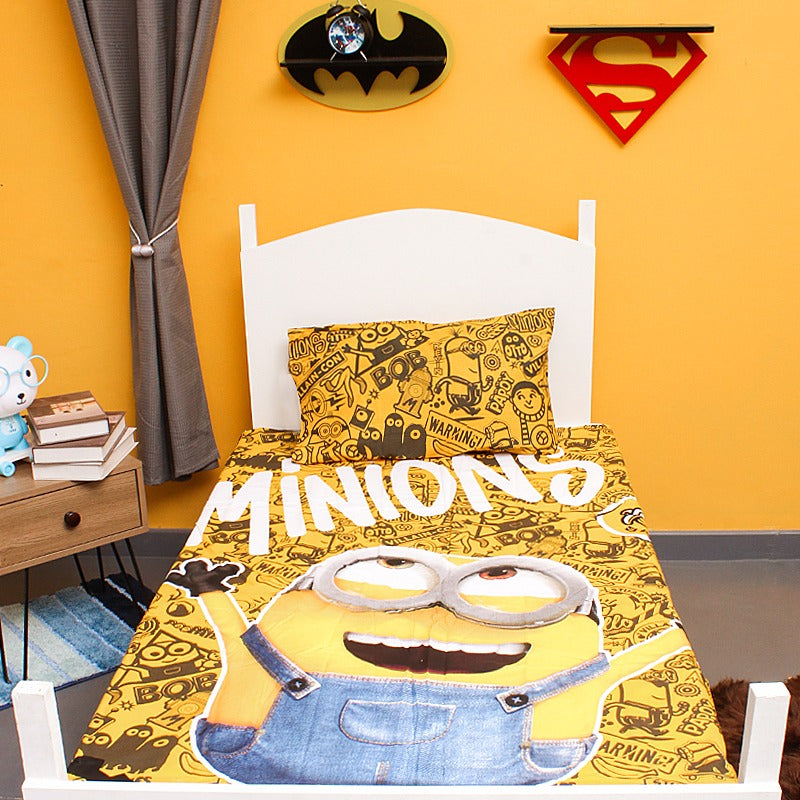 Minions Signs of Joy Bedsheet - zeests.com - Best place for furniture, home decor and all you need