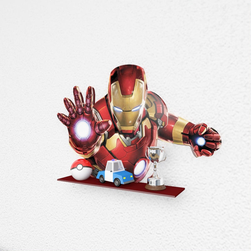 Ironman "In Suit" Marvel Kids Bedroom Floating Organizer Shelve - zeests.com - Best place for furniture, home decor and all you need