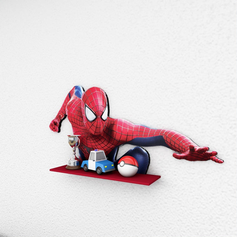 Amazing Spiderman Marvel Kids Bedroom Organizer Floating Shelve Decor - zeests.com - Best place for furniture, home decor and all you need