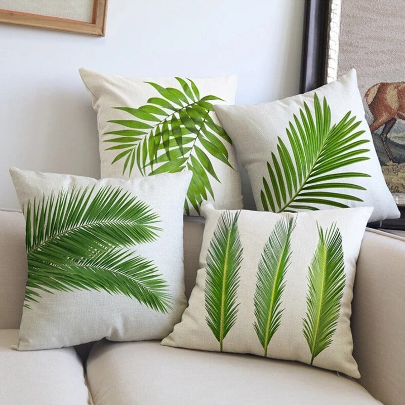 Palm Leaves Cushion Covers (Pack of 5) - zeests.com - Best place for furniture, home decor and all you need