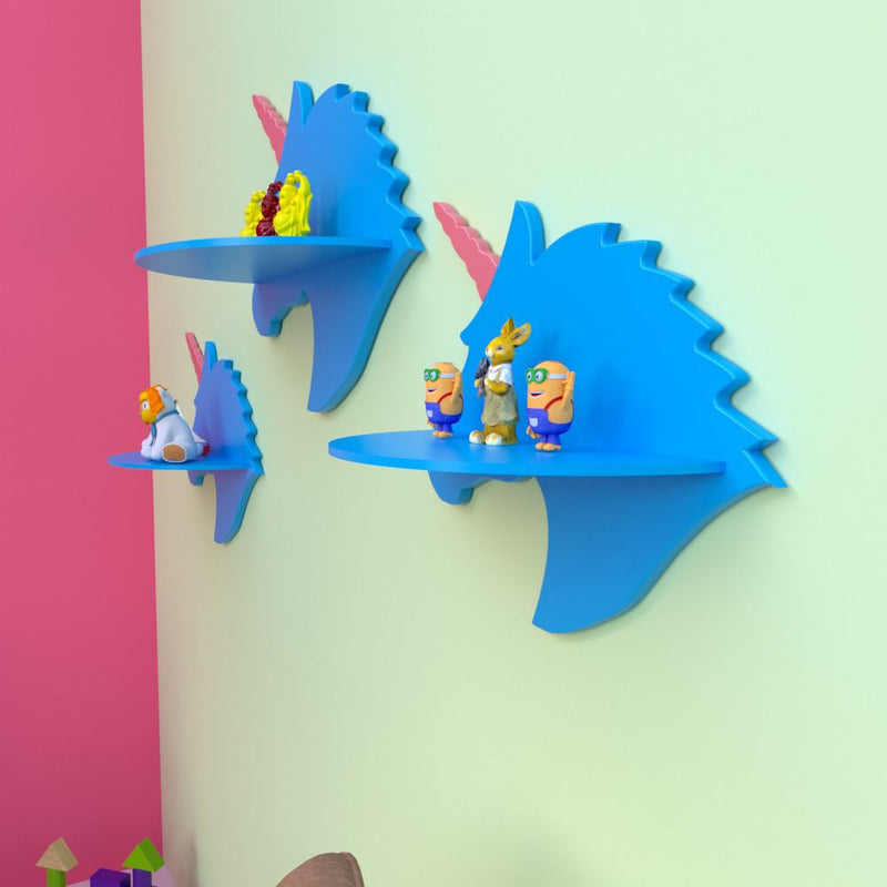 Unicorn Kids Bedroom Floating Organizer Shelves Decor (Set of 3) - zeests.com - Best place for furniture, home decor and all you need