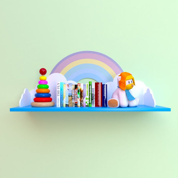 Rainbow Land Kids Bedroom Floating Shelve Decor - zeests.com - Best place for furniture, home decor and all you need