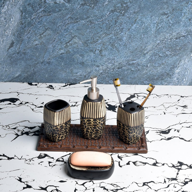 Leopard Bathroom Set - zeests.com - Best place for furniture, home decor and all you need