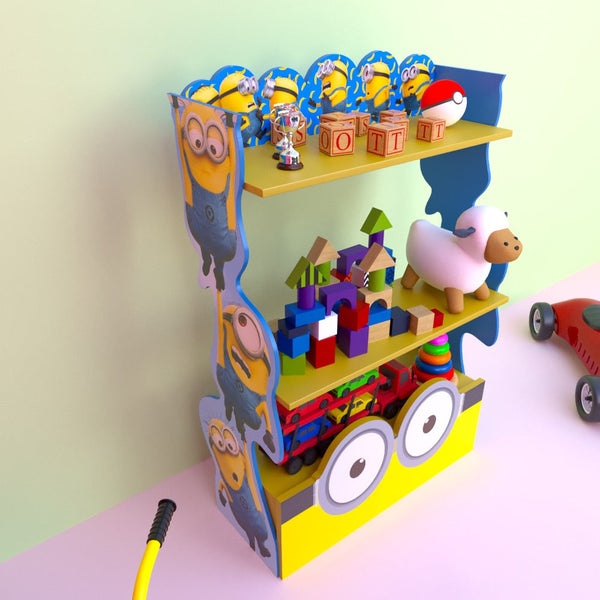 Minions Land Bookcase Shelve Kids Bedroom Rack Decor - zeests.com - Best place for furniture, home decor and all you need