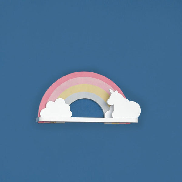 Rainbow Unicorn Kids Bedroom Floating Shelve Decor - zeests.com - Best place for furniture, home decor and all you need