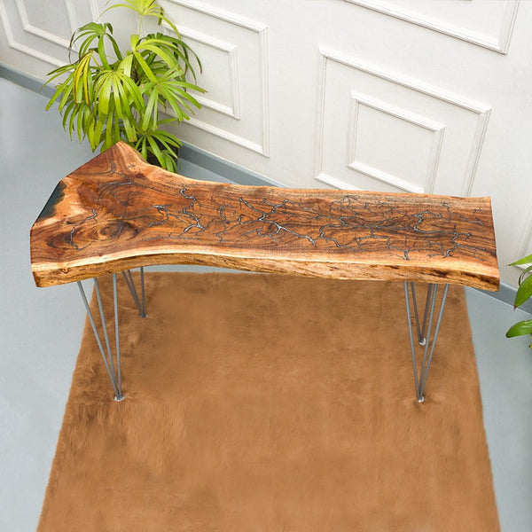 Live Edge Hairpin Epoxy Resin Table - zeests.com - Best place for furniture, home decor and all you need