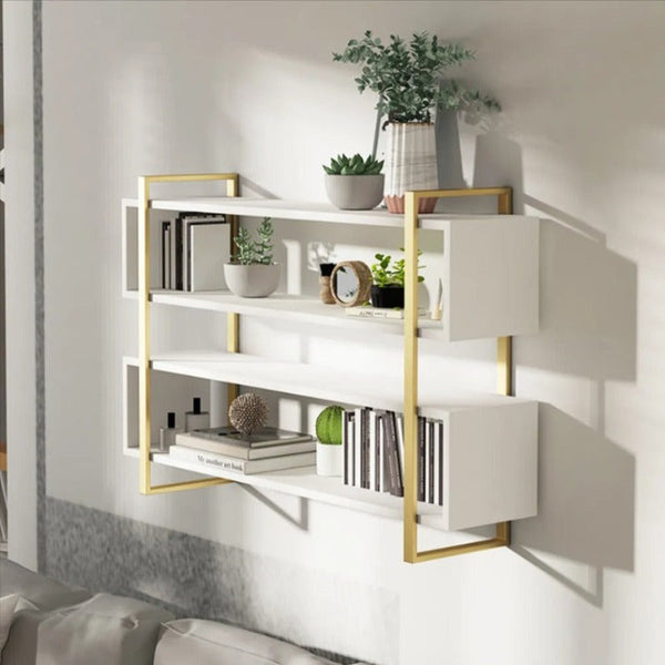 Flaxen Floating Organizer Bookcase Shelve - zeests.com - Best place for furniture, home decor and all you need
