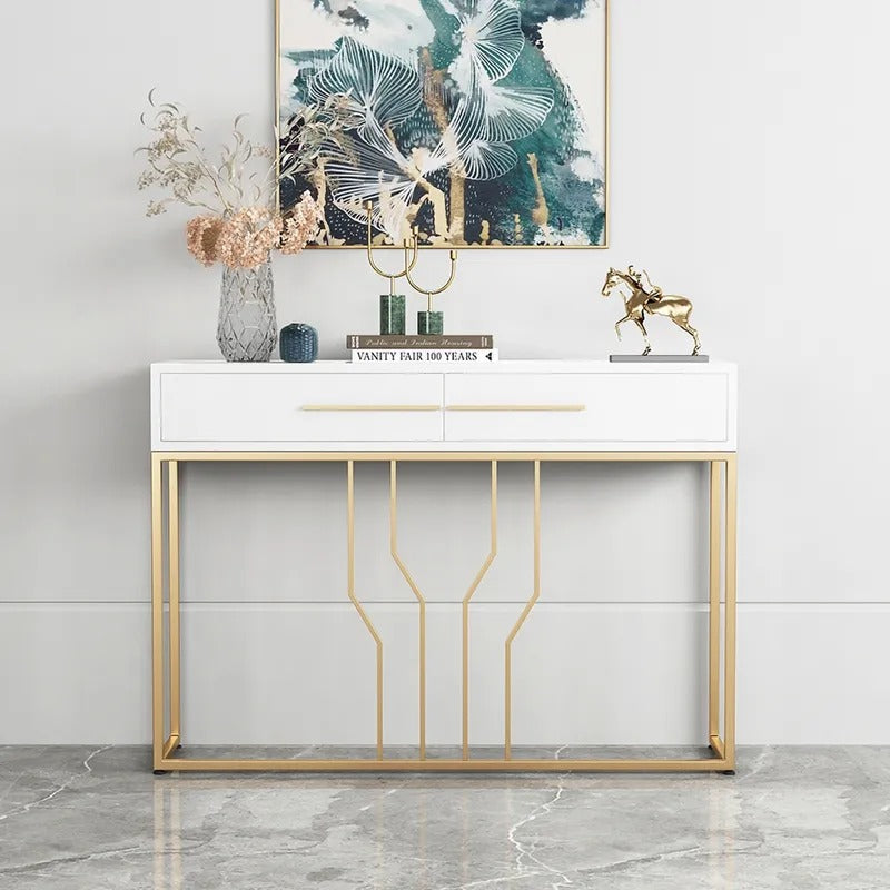 Off-Track Living Lounge Entryway Drawing Room Console Drawer Table - zeests.com - Best place for furniture, home decor and all you need