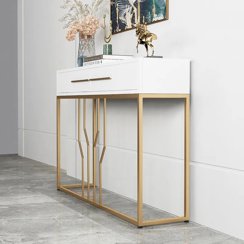 Off-Track Living Lounge Entryway Drawing Room Console Drawer Table - zeests.com - Best place for furniture, home decor and all you need