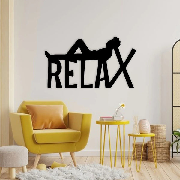 "Relax" Living Lounge Bedroom Wall Hanging Caption Frame Decor - zeests.com - Best place for furniture, home decor and all you need