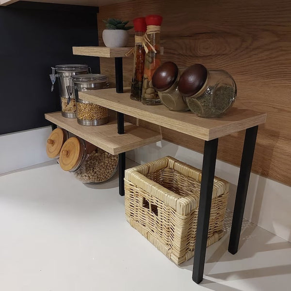 Ziggy Zone Corner Kitchen Spice Salt Organizer Storage Shelve Rack - zeests.com - Best place for furniture, home decor and all you need