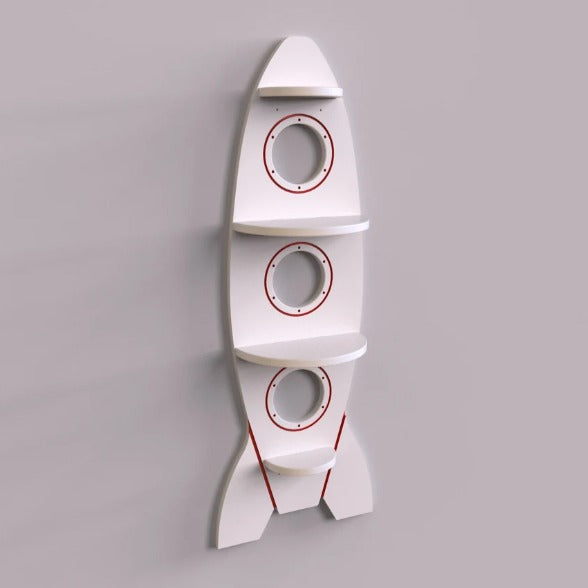 Kids Rocket Books Organizing Floating Shelf - zeests.com - Best place for furniture, home decor and all you need