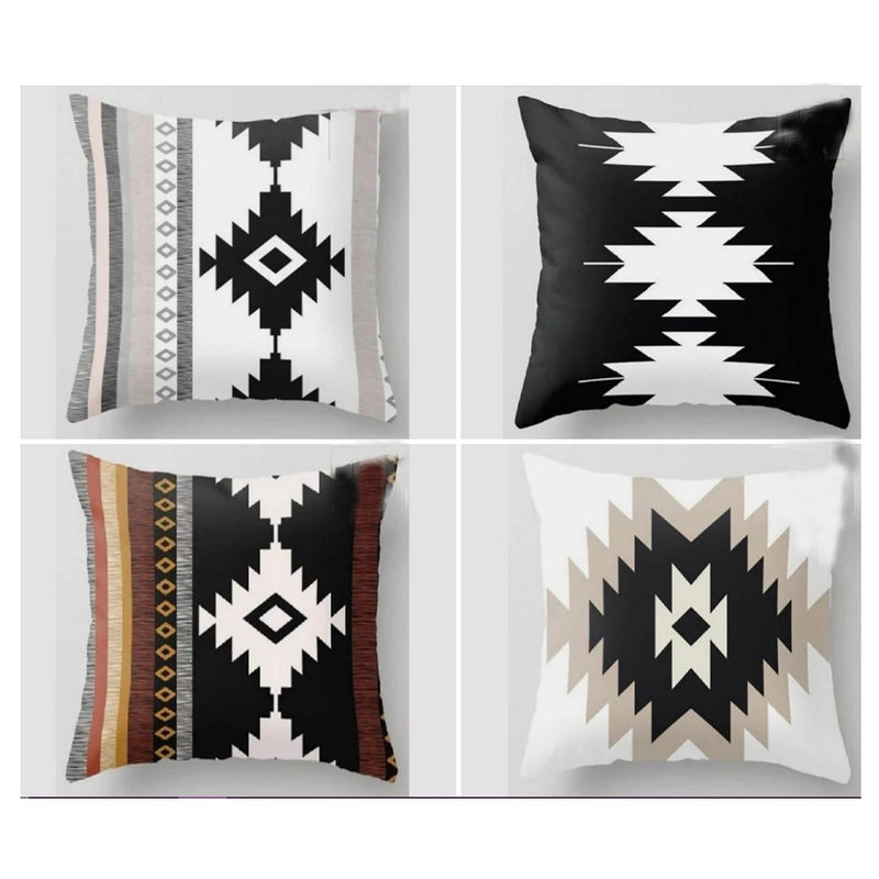 Ikus Retro Cushion Covers (Pack of 4) - zeests.com - Best place for furniture, home decor and all you need