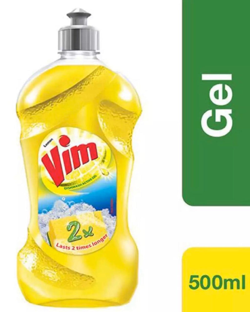 Vim Dish wash Gel Lemon - 500 ml - zeests.com - Best place for furniture, home decor and all you need